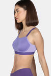 Zelocity High Impact Quick Dry Sports Bra - Aster Purple — thumbnail 3